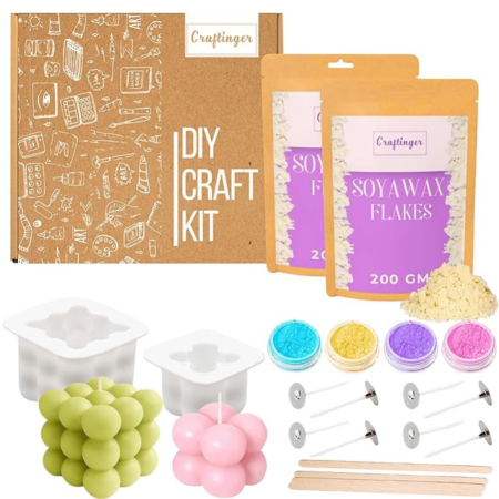 Craftinger DIY Bubble Candle Making Kit
